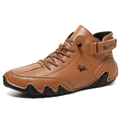 Bootara Men’s Octopus High-Top Lace-Up Hand-Sewn Casual Work Boots