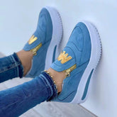 Bootara Women's Plus Size Casual Sports Zipper Sneakers Trendy Athletic Casual Shoes