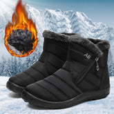 Bootara Norwyn Black fleece-lined side-zip winter boots, view 1