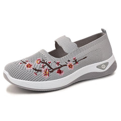 Bootara Women's Lyric Canvas Slip-On Ballet Flats – Soft Cushioned Lightweight Casual Walking Shoes (US 5–10.5)