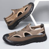 Bootara Aero Men’s Breathable Closed-Toe Sandals – Lightweight Mesh Outdoor Casual Beach Shoes (US8–11.5)