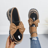 Bootara Women’s Bowline Slip-On Loafers – Contrast Stitch Flat Shoes (US 5–10.5)