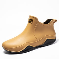 Bootara Fashionable Short-Cut Unisex Rain Boots – Waterproof, Anti-Slip, All-Season PVC Fishing & Work Boots