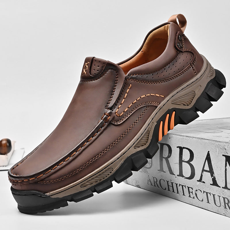 Bootara Hot-Selling Men's Leather Loafers – 2025 Spring New Style Slip-On Shoes