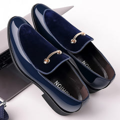 Bootara Men's Leather Suede Patent Casual Shoes Fashion Loafers Wedding Men's Shoes Hair Stylist Flats