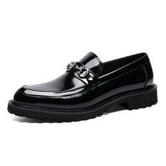 Bootara Mens Vintage Distressed Leather Moccasin Loafers Classic Street Style Mens Footwear