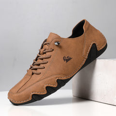 Bootara Men’s Octopus Low-Top Lace-Up Hand-Sewn Leisure Boots