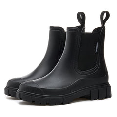 Bootara 2025 New Women's Short Chelsea Rain Boots Trendy Waterproof Anti Slip Outdoor Footwear for Adults Comfortable Stylish Durable Waterproof Boots Fashion Rain Shoes Women's Outdoor Boots