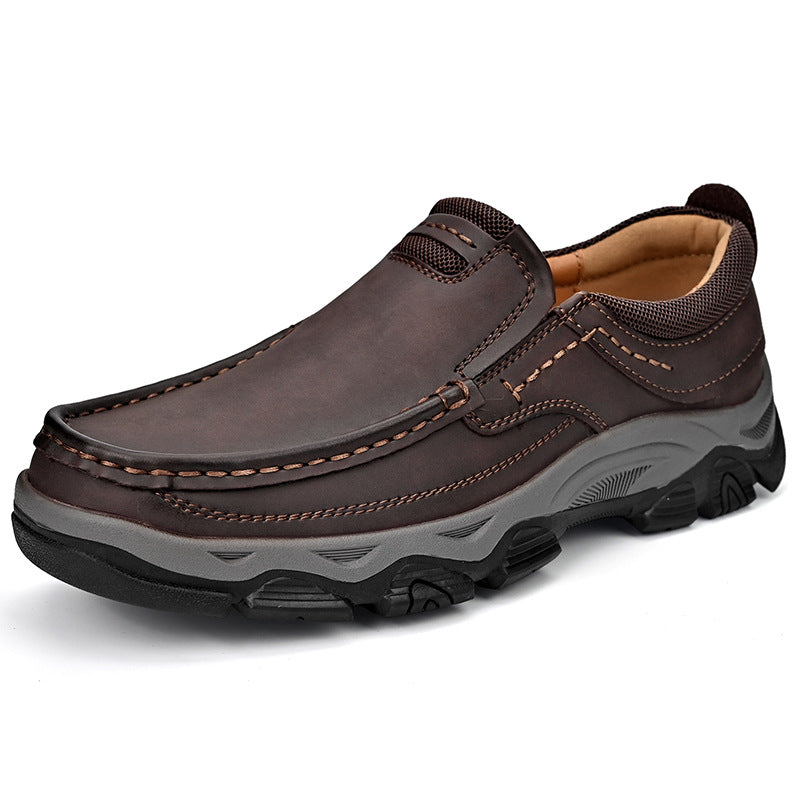 Bootara Hot-Selling Men's Leather Loafers – 2025 Spring New Style Slip-On Shoes