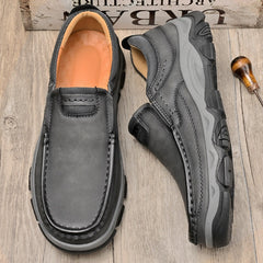 Bootara Hot-Selling Men's Leather Loafers – 2025 Spring New Style Slip-On Shoes