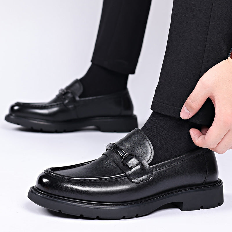 Bootara Men's Premium Leather Loafers - Stylish, Comfortable, and Slip-Resistant Casual Business Shoes