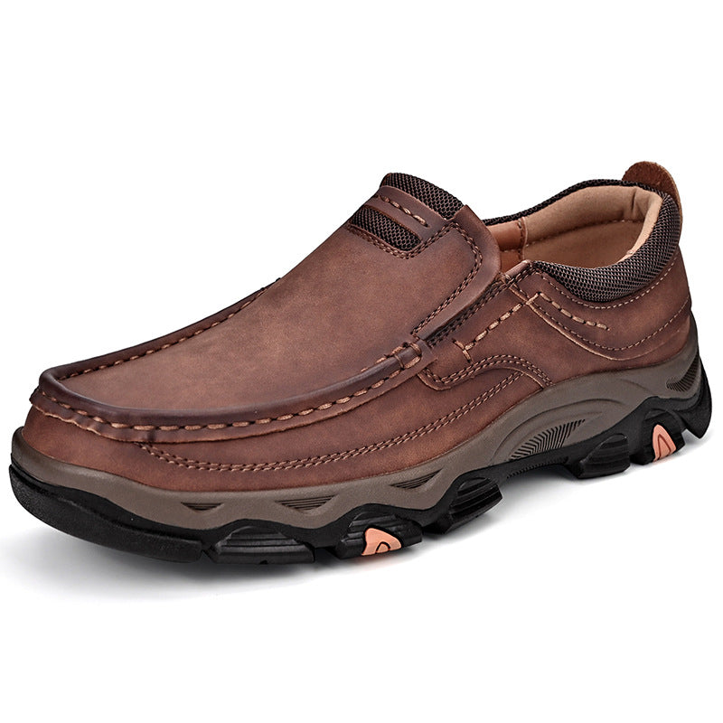 Bootara Hot-Selling Men's Leather Loafers – 2025 Spring New Style Slip-On Shoes