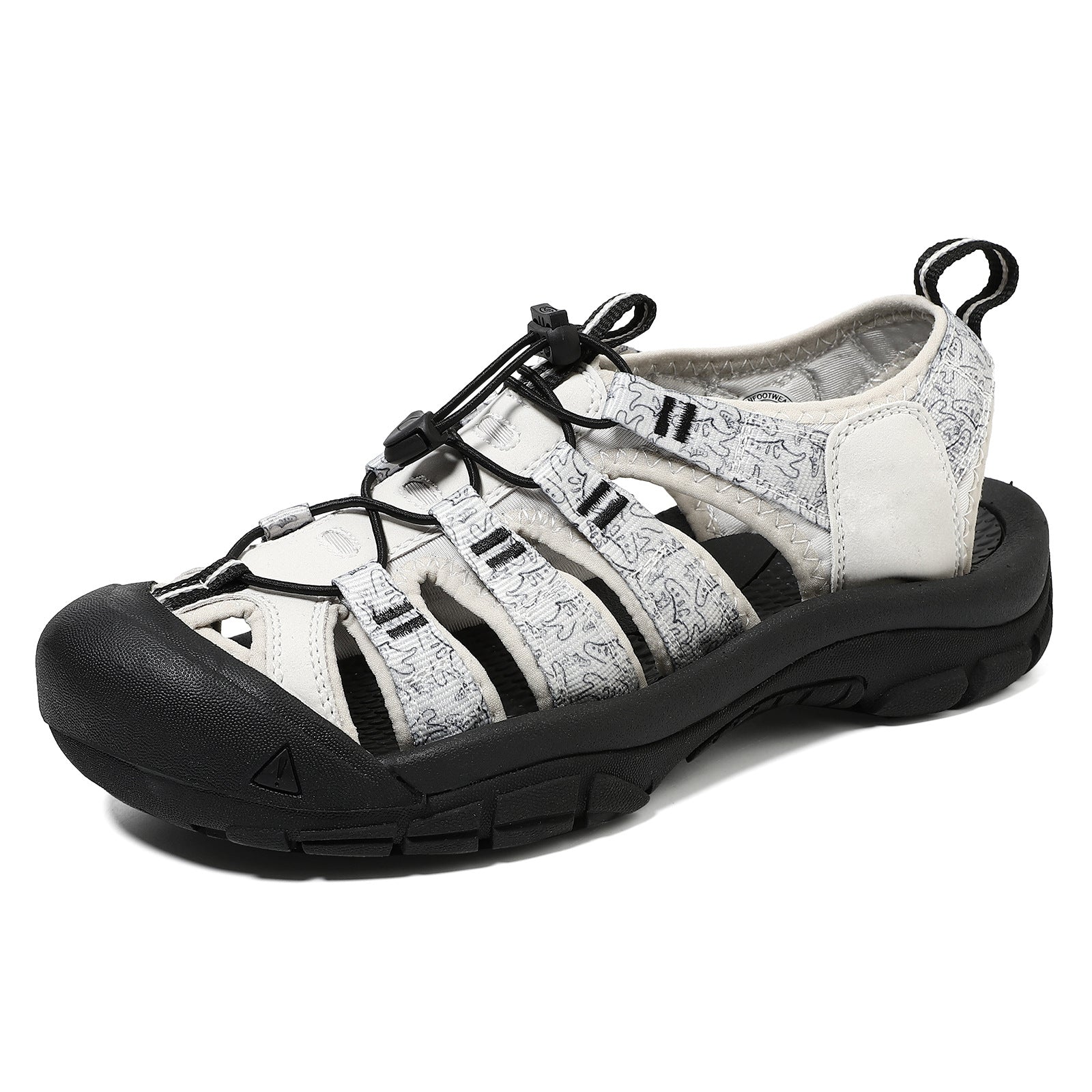 Bootara Men’s Summer Handmade Sandals Thick Sole Closed-toe Beach Shoes