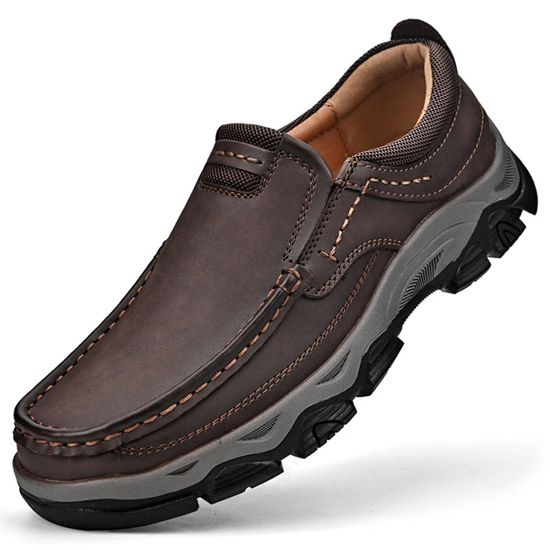 Bootara Hot-Selling Men's Leather Loafers – 2025 Spring New Style Slip-On Shoes