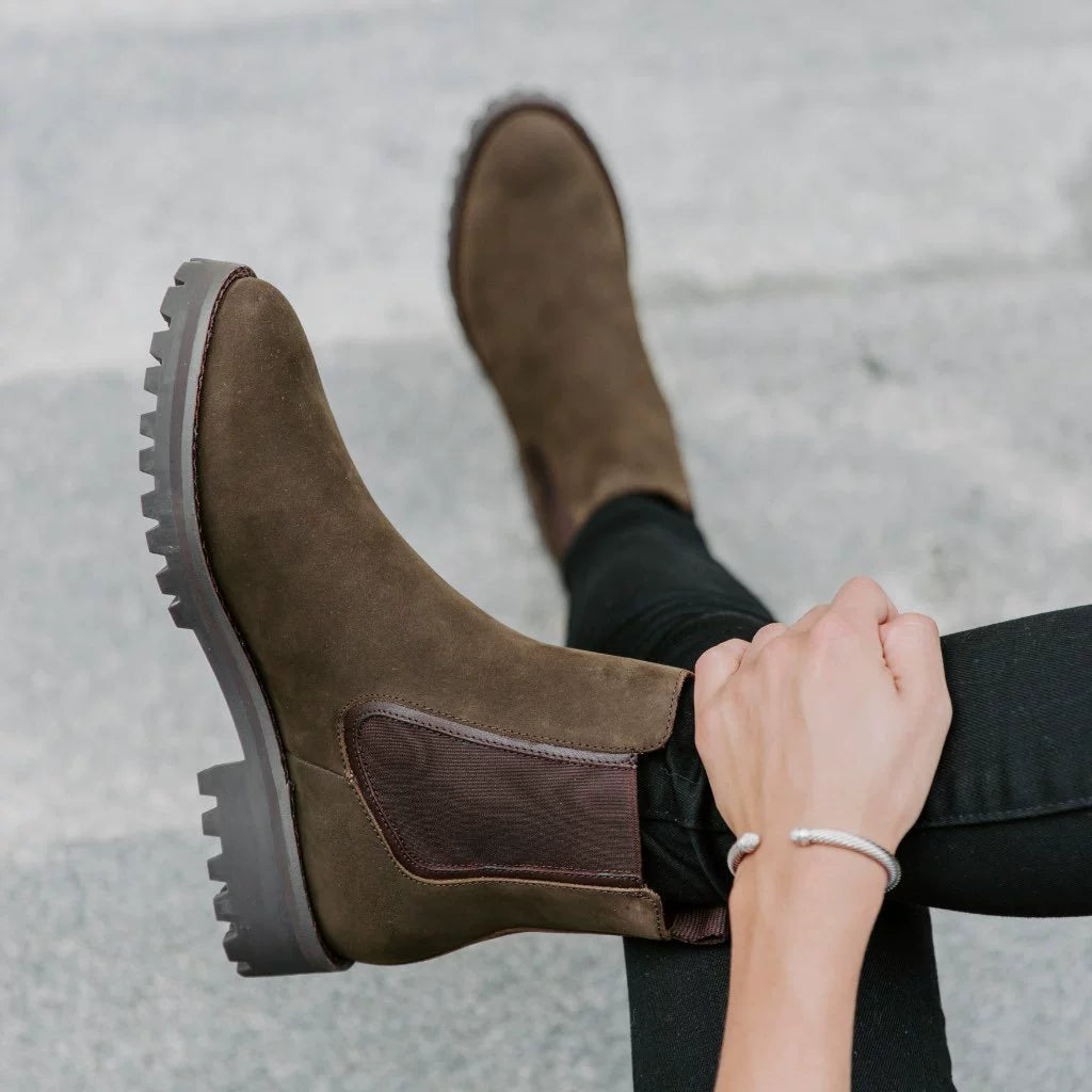 Bootara Women’s Casual Chunky Sole Milear Ankle Boots New Winter Low Cut Round Toe Martin Boots for Cross Border Trade