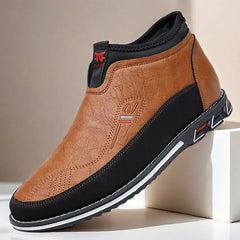 Bootara Men's Slip-On Casual Loafers with Faux Leather and Dual-Tone Design – Comfortable and Stylish for Everyday Wear