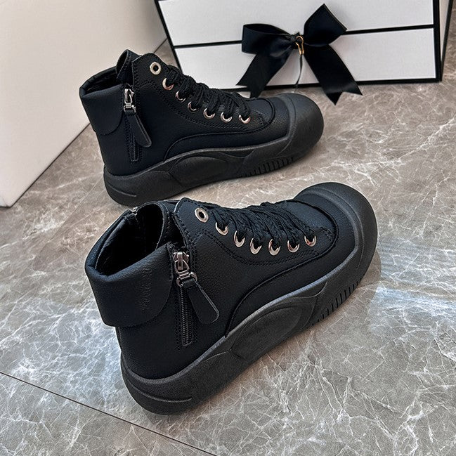 Bootara 2025 Autumn/Winter High-Top Sneakers for Women, Trendy & Versatile Casual Platform Shoes, Comfortable Stylish Fashionable Streetwear, Breathable and Durable
