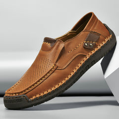 Bootara Handmade Men's Slip-On Loafers Casual Outdoor Genuine Leather Shoes