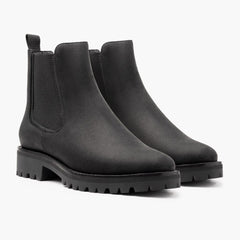 Bootara Women’s Casual Chunky Sole Milear Ankle Boots New Winter Low Cut Round Toe Martin Boots for Cross Border Trade