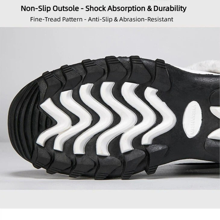 Bootara Unisex Snow Boots - Thermal Fleece Lined Winter Shoes with Non-Slip Sole (US 5-11)
