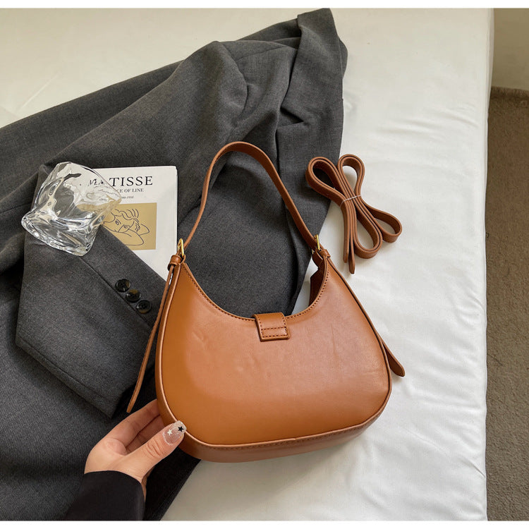Bootara Women's Crescent Sculpt Shoulder Bag - Indie-Design Underarm Bag | Refined & Viral-Worthy