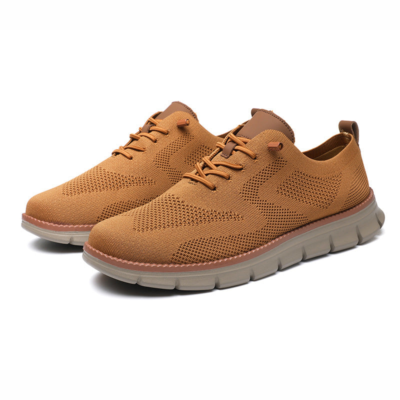Bootara Men's AeroStitch Urban - Extended Fit Knit Mesh - Fashion Sneakers with Breathable Upper & Contrast Stitching