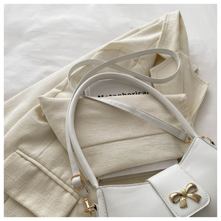 Bootara Women's Luna Cinema Baguette - Sculpted Bow Underarm Sling | Petite & Poetic