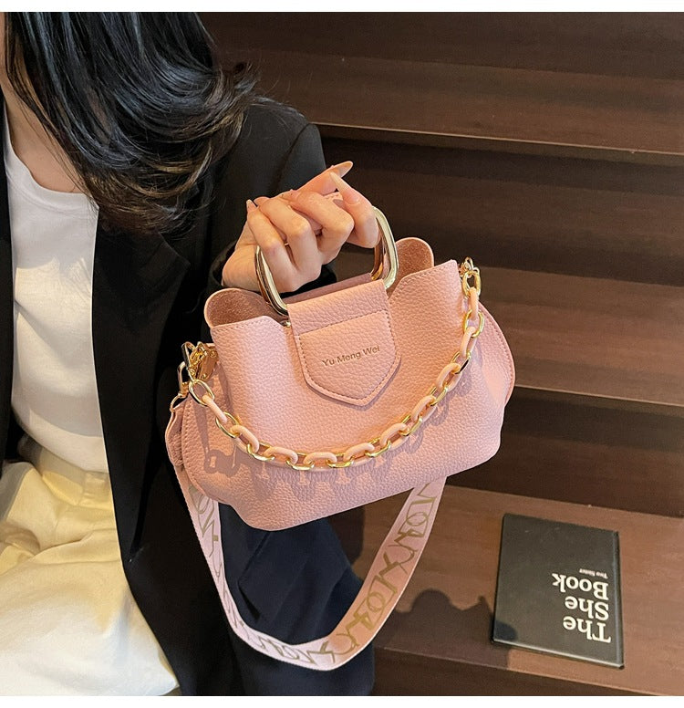 Bootara Women's Fashion Tote Bag - Convertible Shoulder to Crossbody Purse with Detachable Chain Strap, Minimalist PU Leather Commuter Handbag
