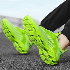 Bootara Men's AeroKnit Runner - Extended Fit Breathable Mesh - Platform Sneakers with Blade Sole & Maximum Cushion