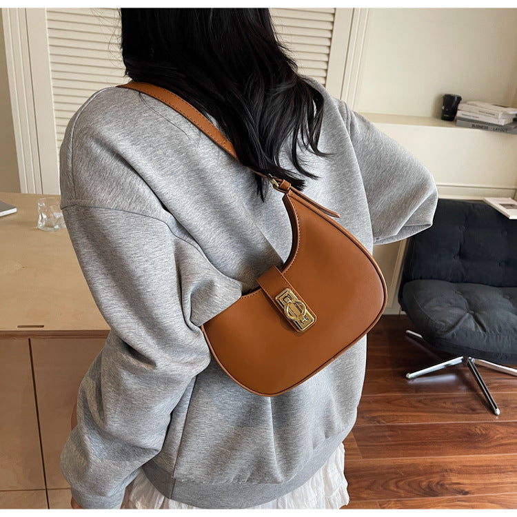 Bootara Women's Crescent Sculpt Shoulder Bag - Indie-Design Underarm Bag | Refined & Viral-Worthy