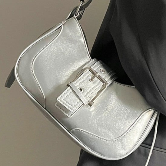Bootara Women's Luna Saddle Bag – Retro Chic Crossbody Shoulder Bag | Y2K Minimalist Purse