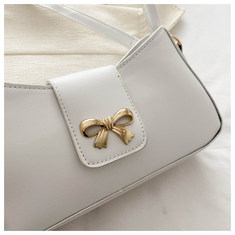 Bootara Women's Luna Cinema Baguette - Sculpted Bow Underarm Sling | Petite & Poetic