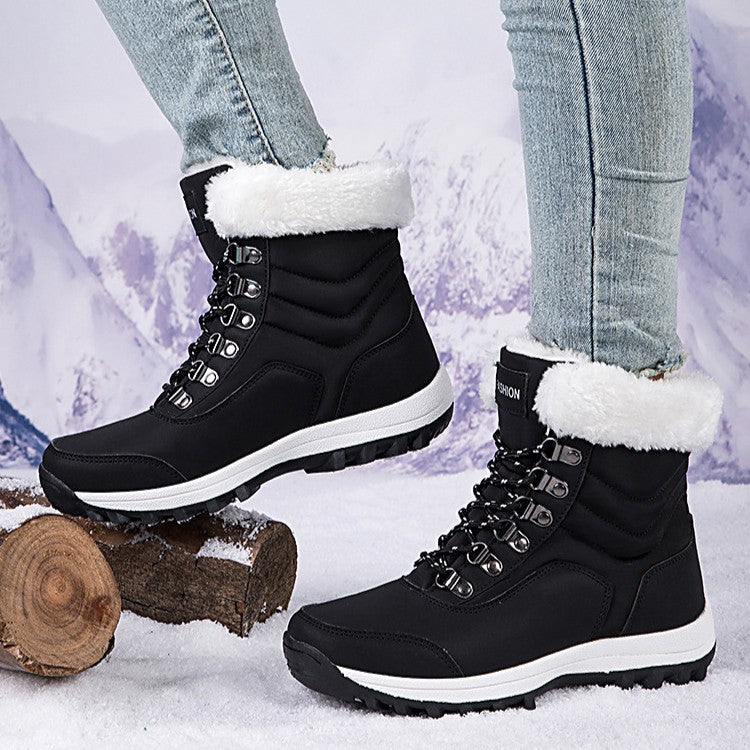Bootara Unisex Snow Boots - Thermal Fleece Lined Winter Shoes with Non-Slip Sole (US 5-11)