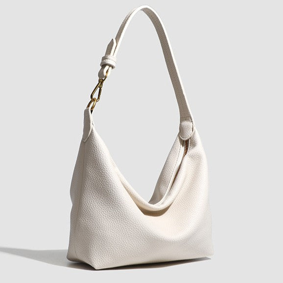Bootara Women's Metro Pebble Hobo - Spacious Pebbled Leather Commuter - Convertible Shoulder Sling