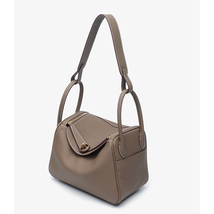 Bootara Women's Orsay Pebbled Bucket — Artisan-Stitched Top-Grain Leather Tote with Convertible Carry & Structured Silhouette