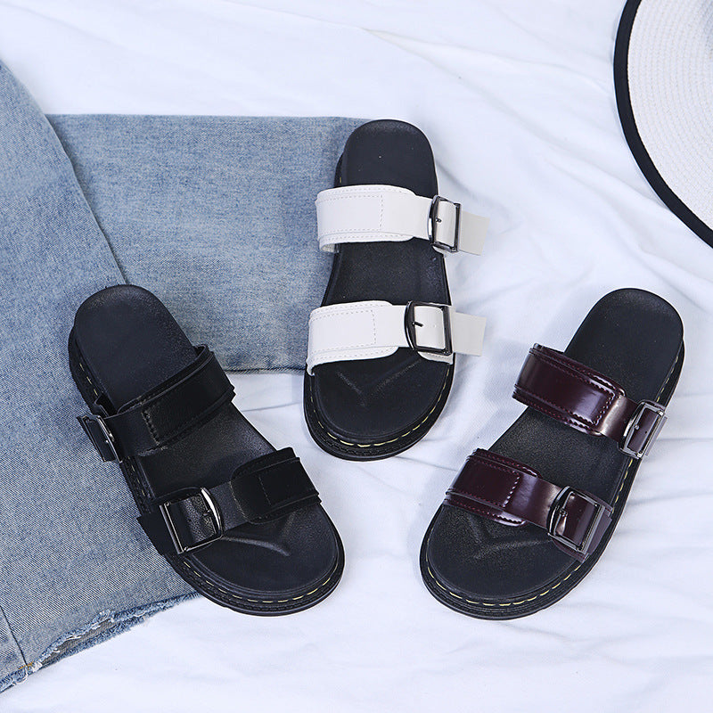 Bootara Women's Coastal Gladiator Sandals – Sporty Platform Slide with Contoured Footbed