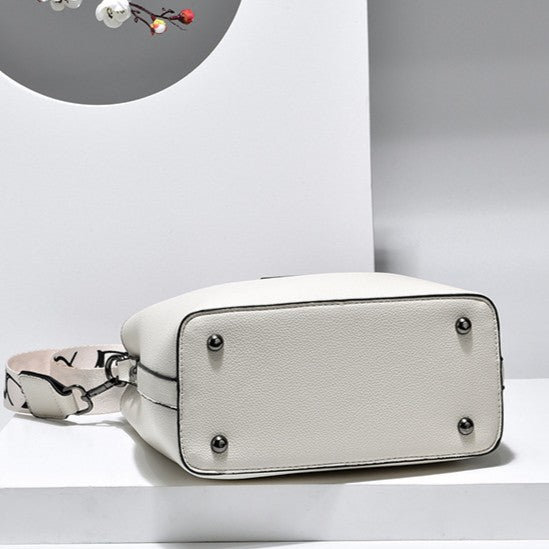 Bootara Women’s Signature-Buckle Square Bucket Bag - Premium Convertible Shoulder & Crossbody with Architectural Silhouette & Elevated Minimalism