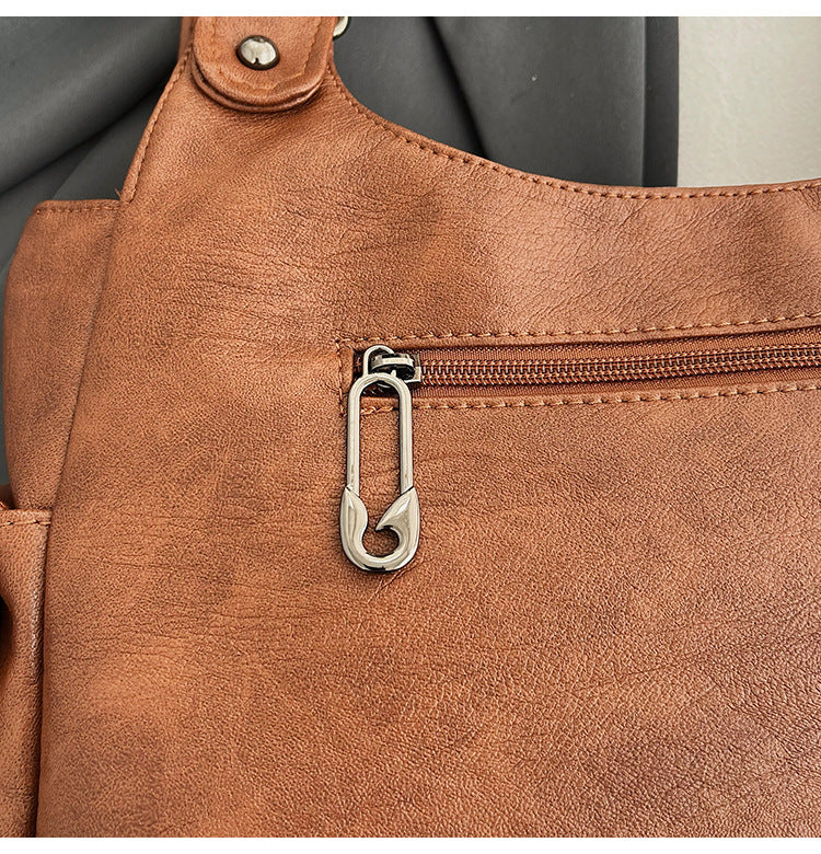 Bootara Women's Large Capacity Crossbody Bag - Premium Leather Underarm Purse for Commuter, Travel & Work, Adjustable Strap & Anti-Theft Design