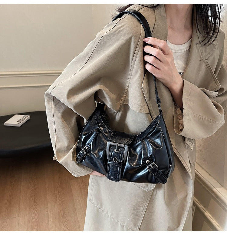 Bootara Women's Terra Siren Hobo - Dual-Tone Distressed Leather Underarm Bag | Salvaged Elegance