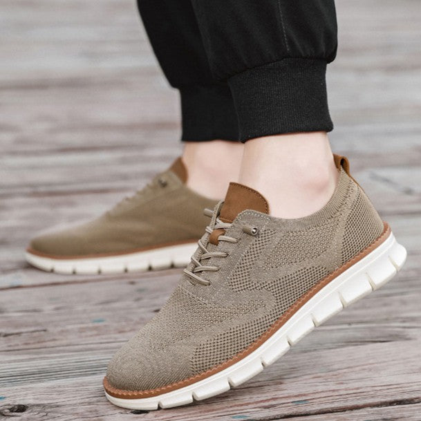 Bootara Men's AeroStitch Urban - Extended Fit Knit Mesh - Fashion Sneakers with Breathable Upper & Contrast Stitching