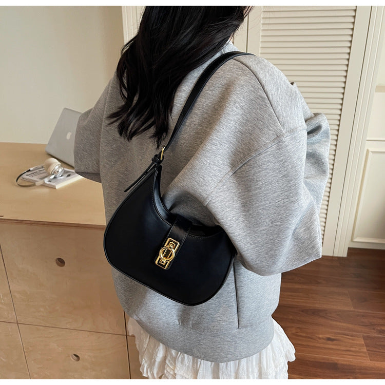 Bootara Women's Crescent Sculpt Shoulder Bag - Indie-Design Underarm Bag | Refined & Viral-Worthy