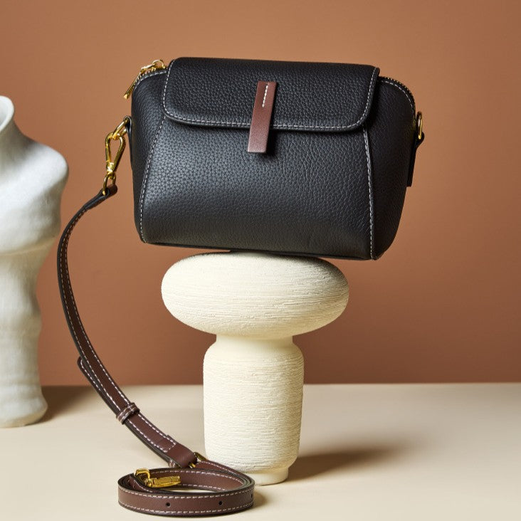 Bootara Women’s Heritage Satchel - Full-Grain Leather Convertible Shoulder Bag with Optimized Capacity & Timeless Architecture