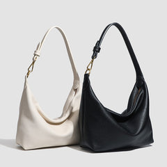 Bootara Women's Metro Pebble Hobo - Spacious Pebbled Leather Commuter - Convertible Shoulder Sling