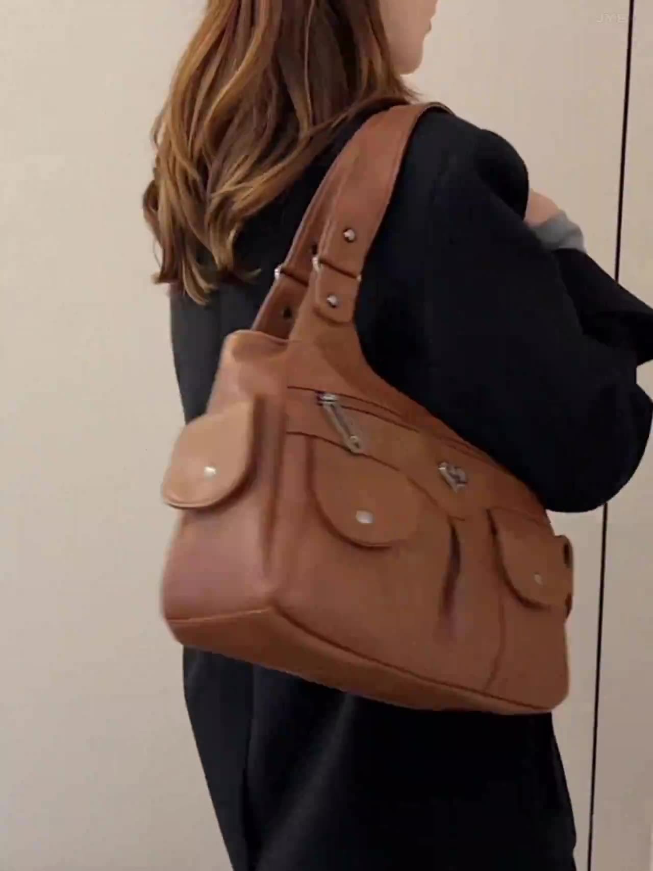Bootara Women's Large Capacity Crossbody Bag - Premium Leather Underarm Purse for Commuter, Travel & Work, Adjustable Strap & Anti-Theft Design