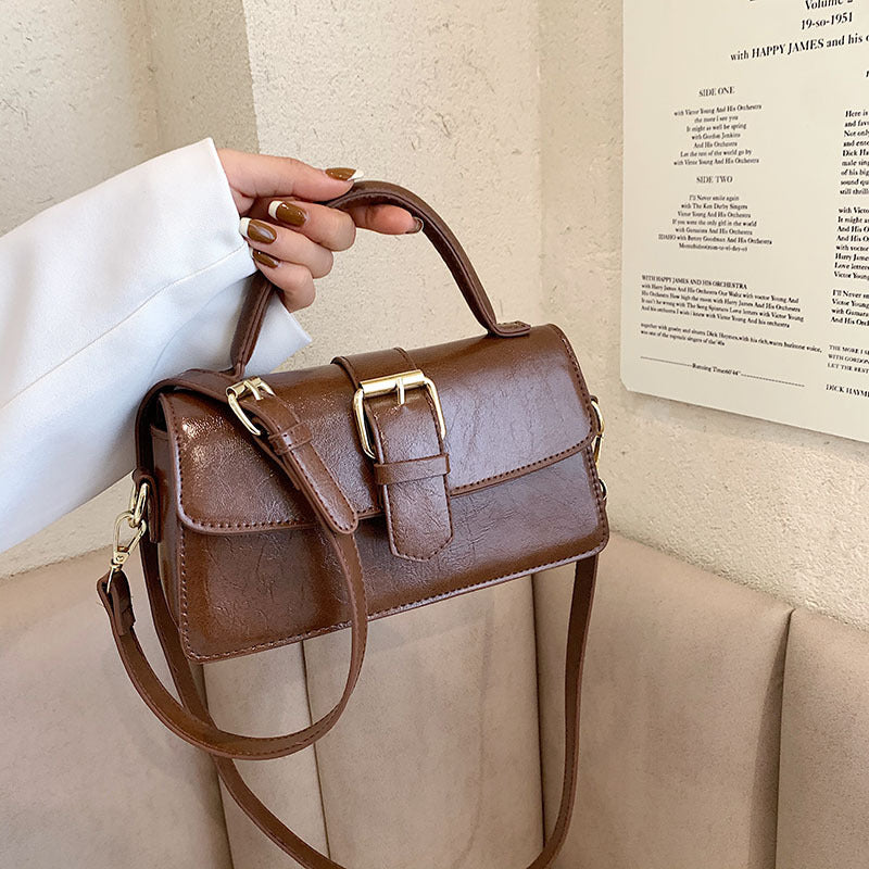 Bootara Women's Cantle Mini Satchel - Equestrian-Architectural Bag with Convertible Carry