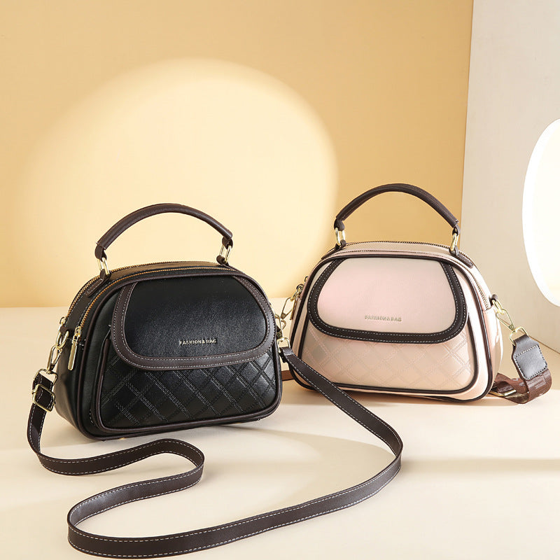 Bootara Women's Quilted Round Bag – Crossbody & Shoulder Mini Purse for Women