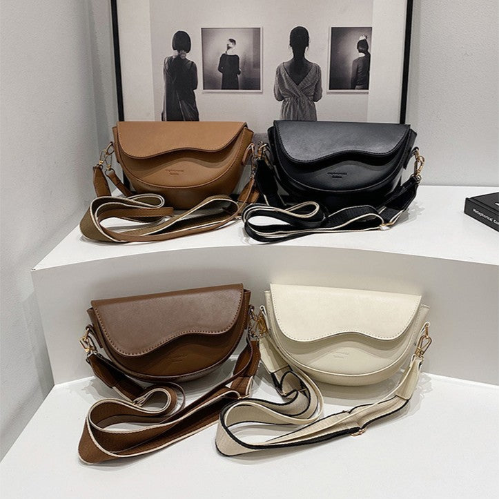 Bootara Women’s Vintage Saddle Crossbody Bag – Minimalist Underarm Shoulder Purse