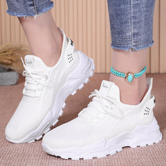 Bootara Women’s AirWeave Sneakers – Breathable Mesh Lightweight Flat Shoes (US 5–10.5)