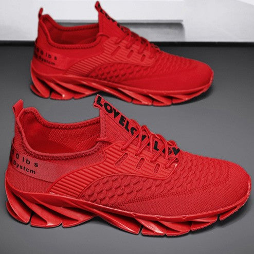 Bootara Men's AeroKnit Runner - Extended Fit Breathable Mesh - Platform Sneakers with Blade Sole & Maximum Cushion