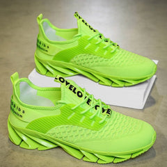 Bootara Men's AeroKnit Runner - Extended Fit Breathable Mesh - Platform Sneakers with Blade Sole & Maximum Cushion